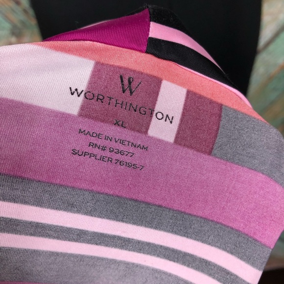 D2 - Worthington Sleeveless Draped Neck Top - XL - Picture 6 of 6